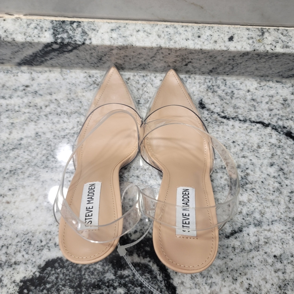 Steve Madden Vienne Clear Pointed Toe Stiletto Pu… - image 4